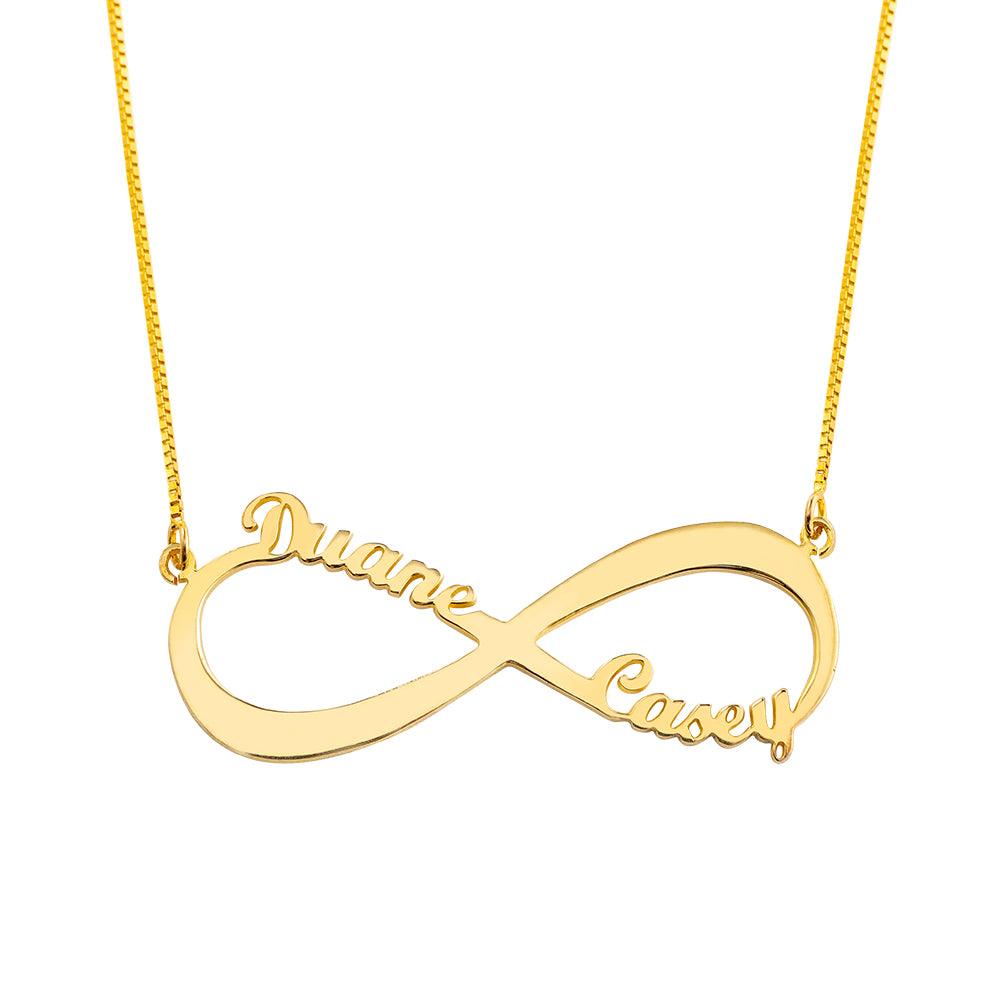 Personalized Infinity Name Necklace - 2 Names