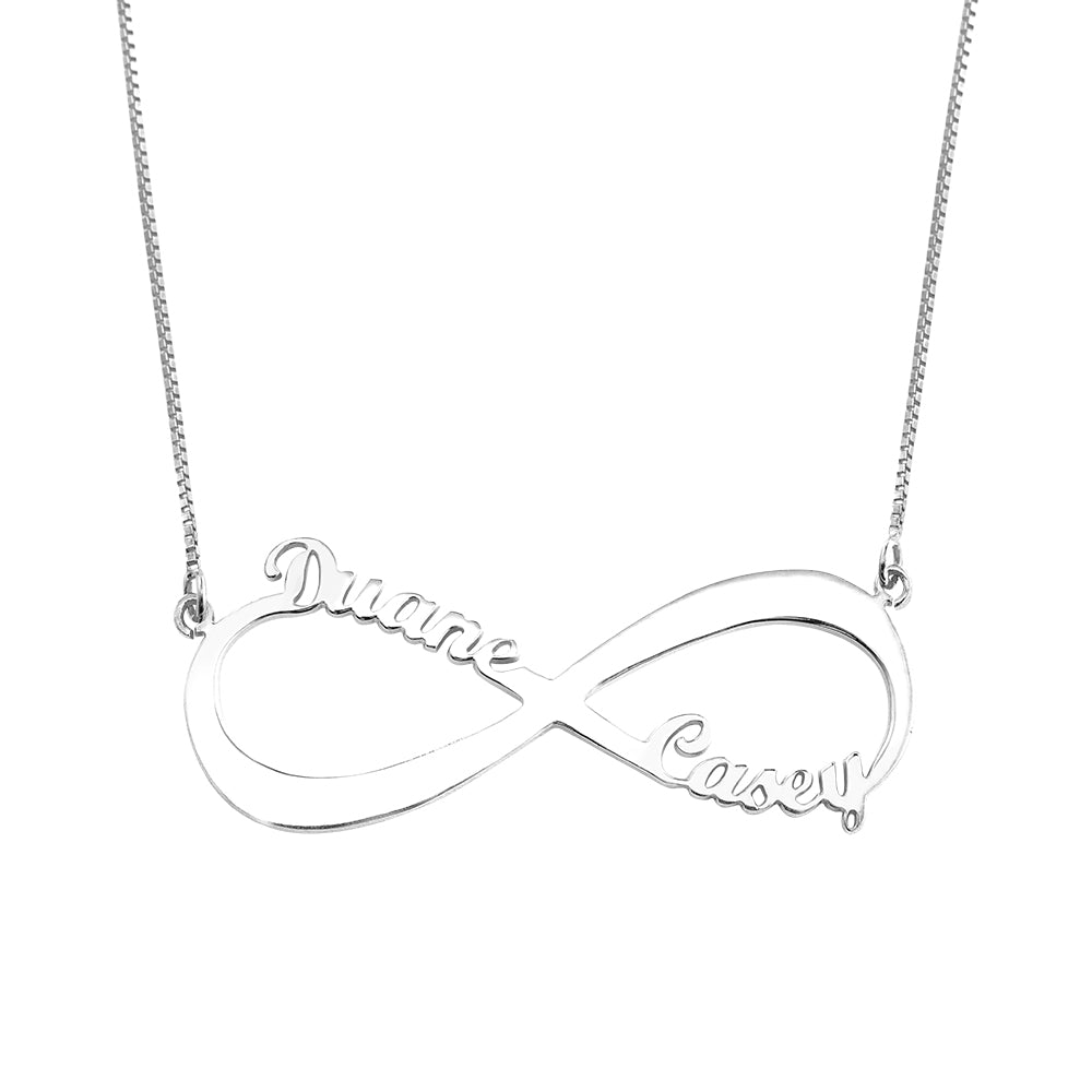 Personalized Infinity Name Necklace - 2 Names