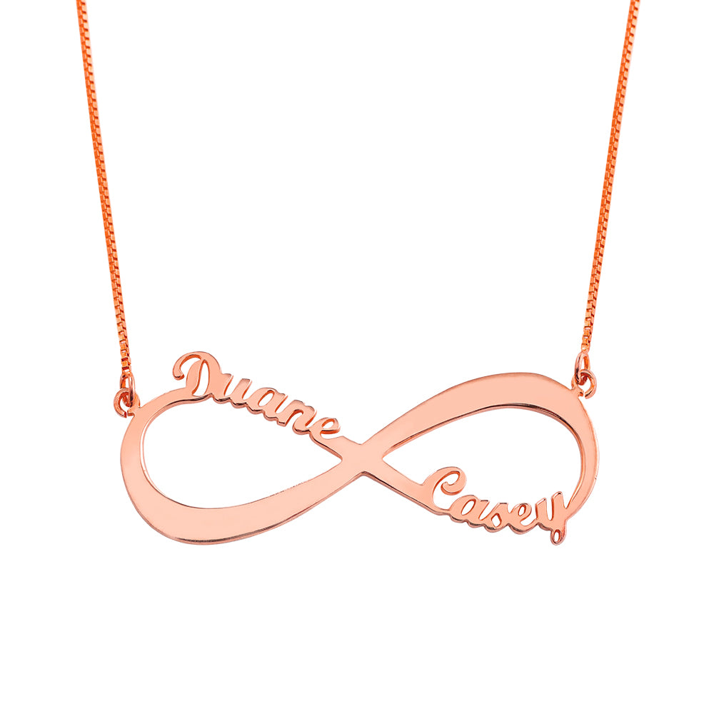 Personalized Infinity Name Necklace - 2 Names