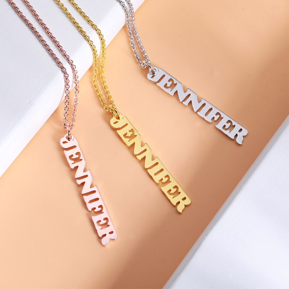 Personalized Vertical Name Necklace