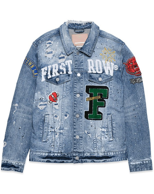 Varsity Patches Denim Jacket