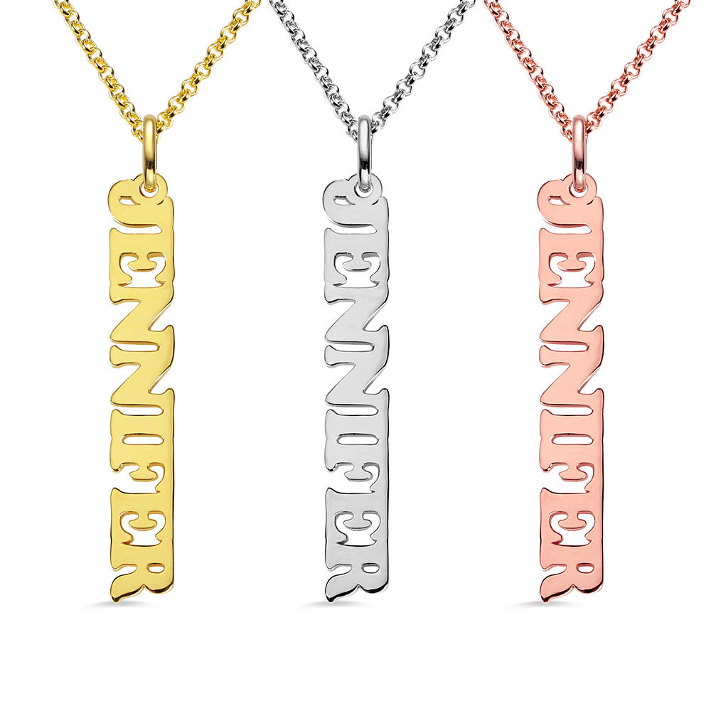 Personalized Vertical Name Necklace