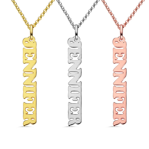 Personalized Vertical Name Necklace