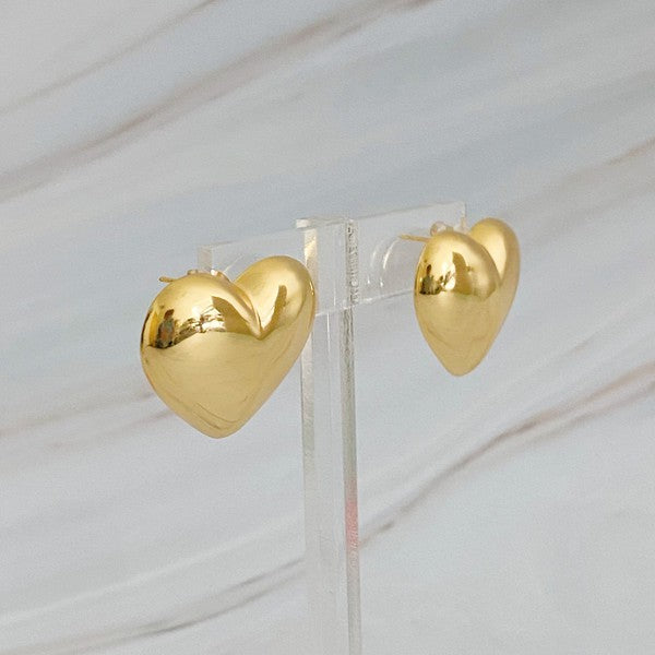 Polish My Heart Stud Earrings