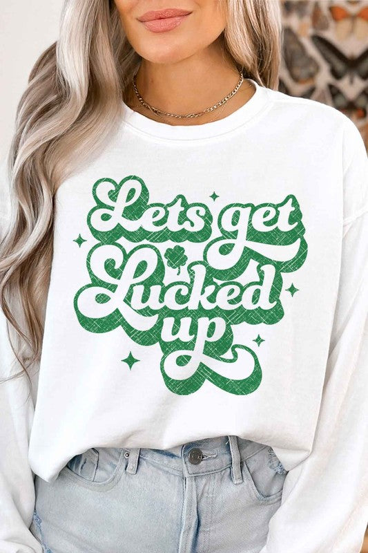 LUCKED UP ST PATRICKS GRAPHIC SWEATSHIRT