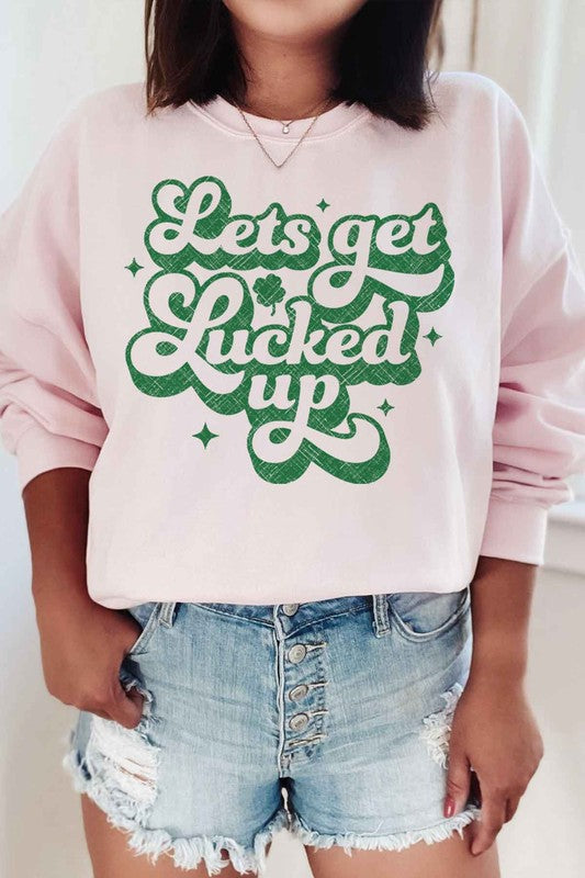 LUCKED UP ST PATRICKS GRAPHIC SWEATSHIRT