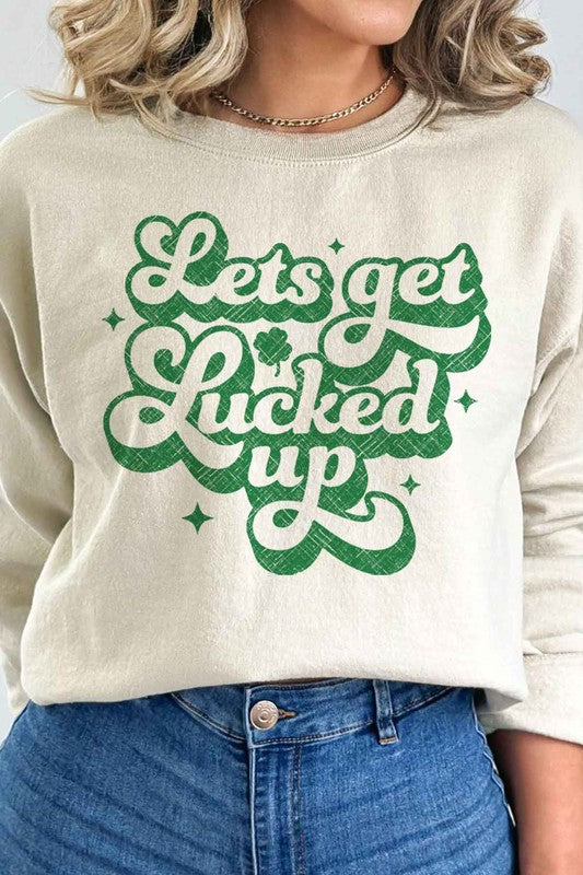 LUCKED UP ST PATRICKS GRAPHIC SWEATSHIRT