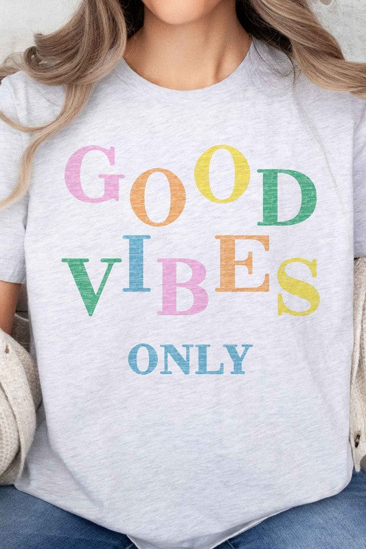 GOOD VIBES ONLY OVERSIZED TEE