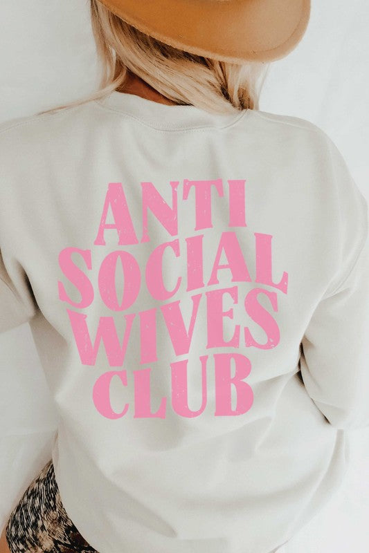 PLUS SIZE - FB ANTI SOCIAL WIVES CLUB Sweatshirt